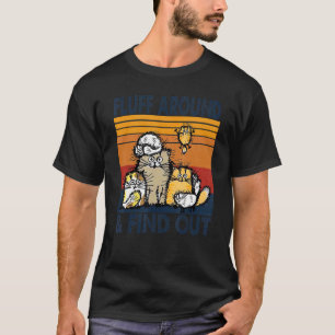 T-shirt Chats Fluffent Autour Découvrez Chat Rétro Vintage