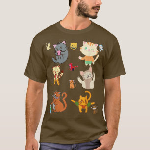 T-shirt Chats Funny Kittens Amoureux de les chats Cool Fel