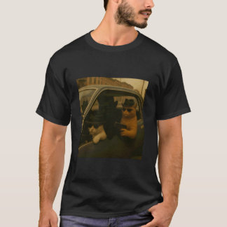 T-shirt Chats Gangsters Drôles Hommes Femmes Amoureux Chat