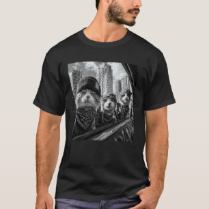 T-shirt Chats Gangsters Rue Drôle