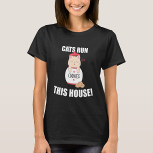 T-shirt Chats Gèrent Cette Maison Sleepy Chat Phrase