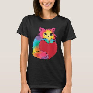T-shirt Chats Graphiques Cute Pour Kitten Art Coloré