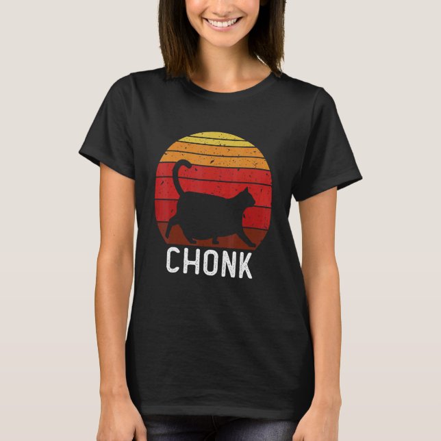 T-shirt Chats gras Mème Chonk Ca Big Chat Chungus (Devant)