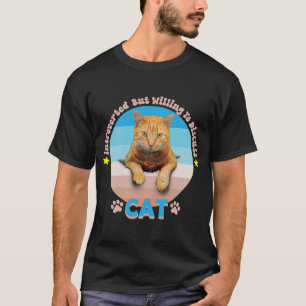 T-shirt Chats Introverted Mais Prêt À Discuter De Chat