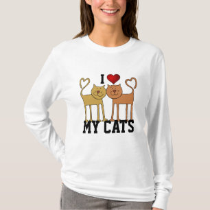 T-shirt Chats : J'aime mes chats