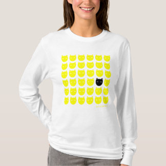 T-shirt Chats jaunes et noirs