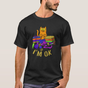 T-shirt Chats Je suis OK Animal Kitten Paw Love Pet Animau