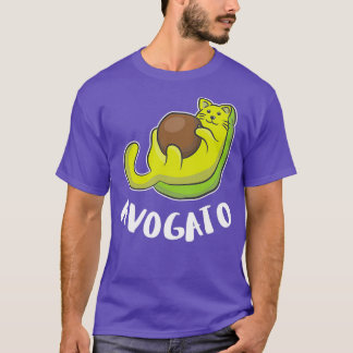 T-shirt Chats Jouer Chat Avocado Amoureux Avogato Annivers