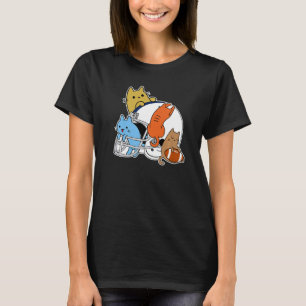 T-shirt Chats jouet football américain et casque