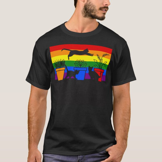 T-shirt Chats Lgbt  1 (Devant)