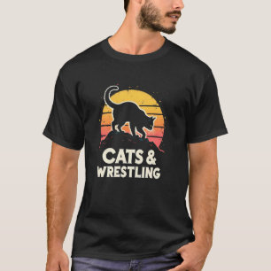 T-shirt Chats luttant discrètement