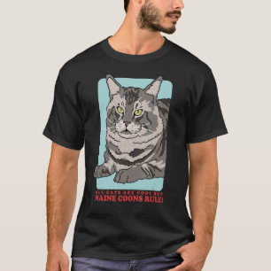 T-shirt Chats Maine Coon Propriétaire de chat Maine Coon