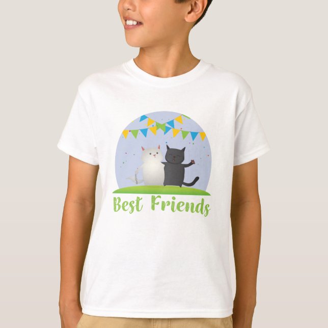 T-shirt Chats meilleur ami (Devant)