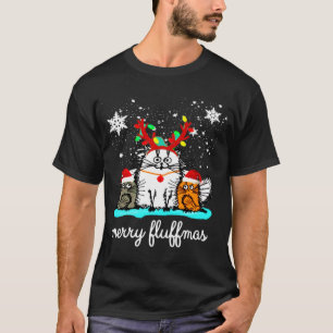 T-shirt Chats Merry Fluffmas drôle de noël