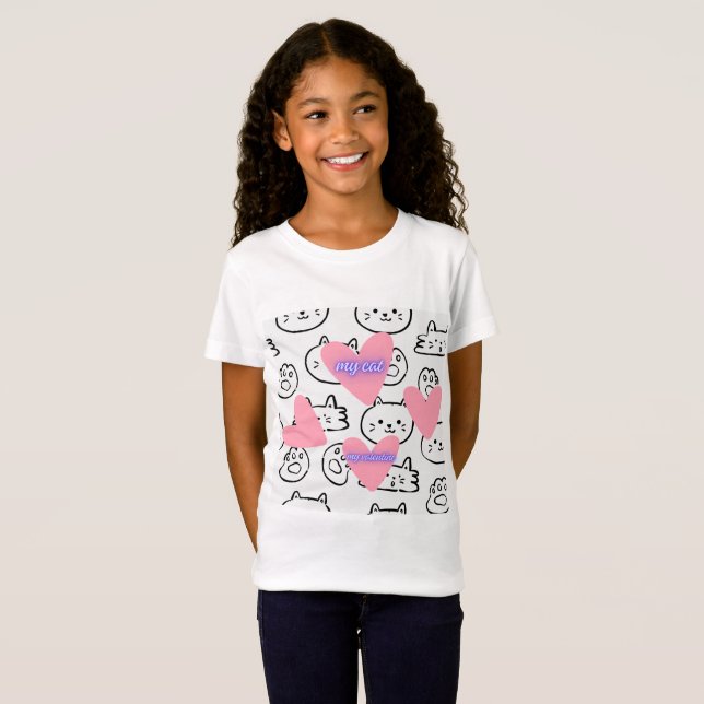 T-Shirt chats mignons (Devant entier)