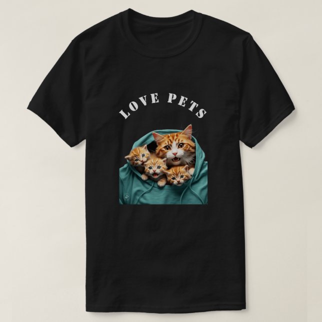 T-shirt Chats mignons (Design devant)