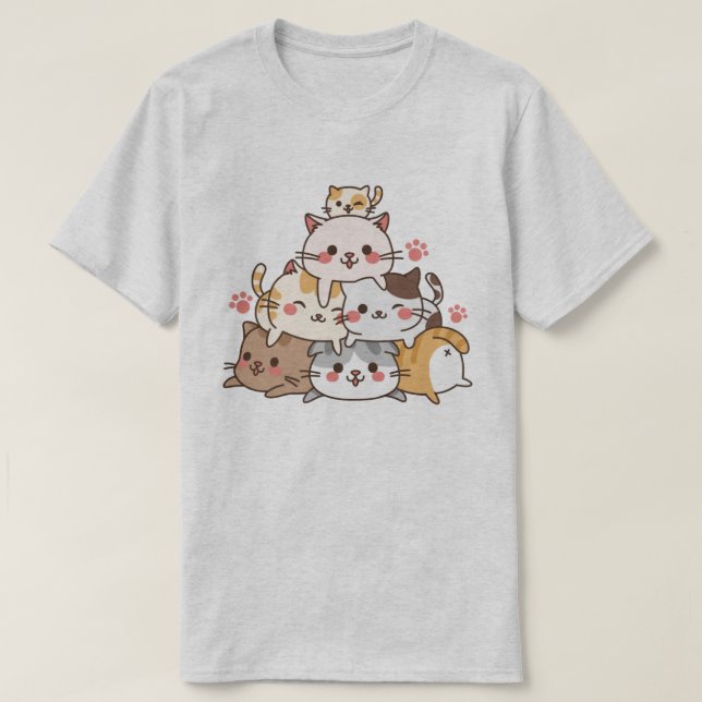 T-shirt Chats mignons (Design devant)