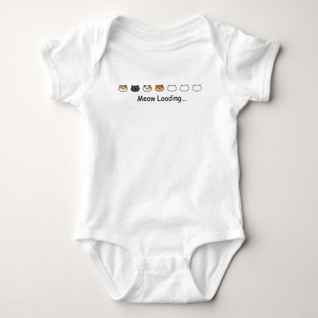 T-shirt Chats mignons chargeant avec le texte de (Devant)