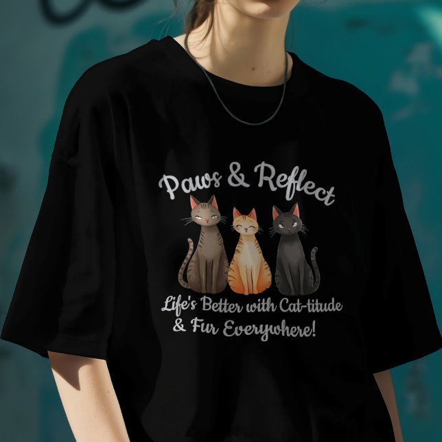 T-shirt Chats mignons Paws & Reflect (Créateur téléchargé)