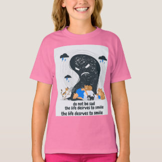 T-shirt Chats Mignons Réconfortant une Personne Triste San