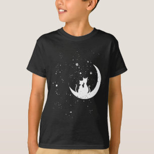 T-shirt Chats mignons sur la Lune