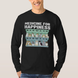 T-shirt Chats Mon Médicament Pour Le Bonheur Tous Les Jour