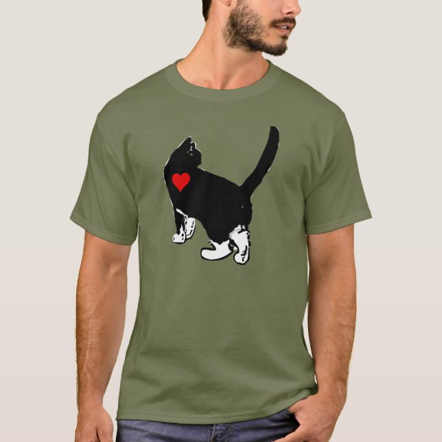 T-shirt Chats montrant l'amour (Devant)