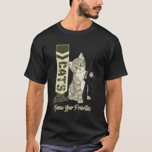 T-shirt Chats & Munitions Connaissez Vos Priorités Armes