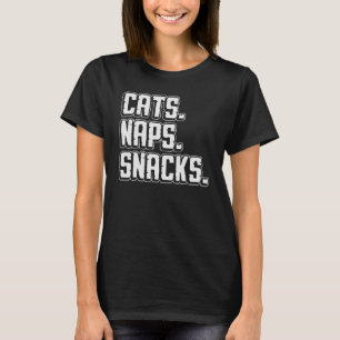 T-shirt Chats Naps Snacks Animaux Propriétaire Parent Love