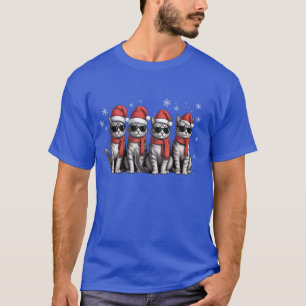 T-shirt Chats Noël Chat Maman Vacances Xmas Santa