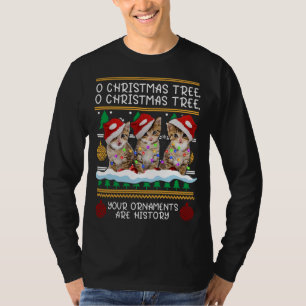 T-shirt Chats Noël Drôle Ornements Pajama Famille