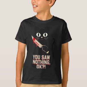 T-shirt Chats noirs horreur épouvantable gothique Hallowee