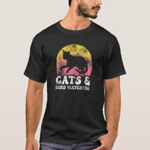 T-shirt Chats & Observation d'oiseaux Vintage Retro Hobby
