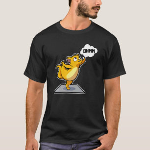 T-shirt Chats Paresseux Poses De Yoga Gymnastique Sportive