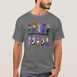 T-shirt Chats Patteux Fiers LGBT Chat Arc-en-ciel Fierté G
