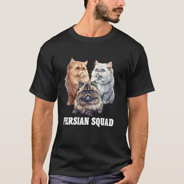 T-shirt Chats Persans ÉQUIPAGE PERSAN Propriétaire de chat (Devant)