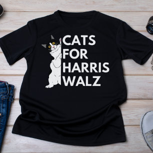 T-shirt Chats pour Harris Walz 2024