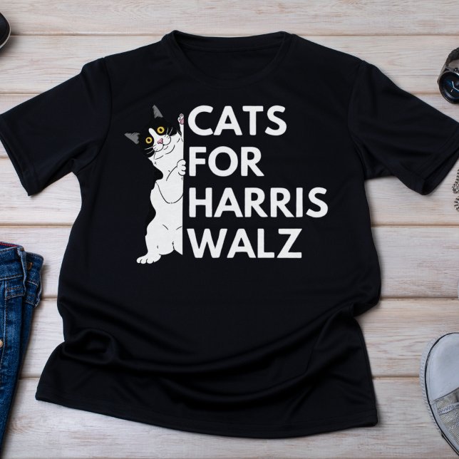 T-shirt Chats pour Harris Walz 2024 (Créateur téléchargé)