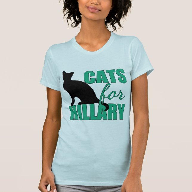 T-shirt Chats pour Hillary (Devant)