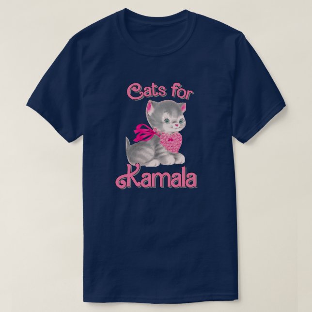 T-shirt Chats pour Kamala (Design devant)
