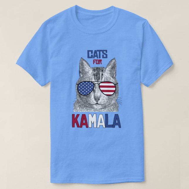 T-shirt Chats pour Kamala (Design devant)