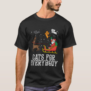 T-shirt Chats Pour Tout Le Monde Chat Père Noël