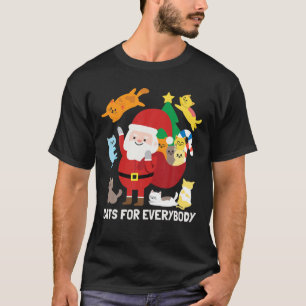 T-shirt Chats pour tout le monde Père Noël drôle mignon ca