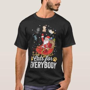 T-shirt Chats pour tout le monde Père Noël Kitties Joyeux