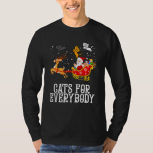 T-shirt Chats pour tout le monde Santa Pjs de Noël Xmas C