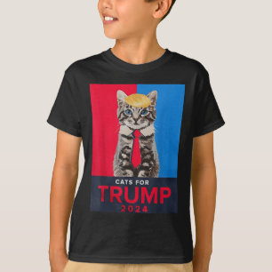 T-shirt Chats Pour Trump 2024 Drôle Tee Pour Vance Trump