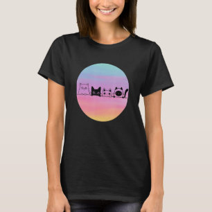 T-shirt Chats Retro Chat Regards Chat