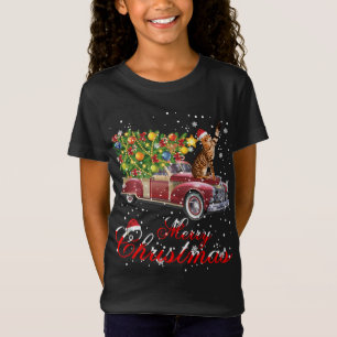 T-Shirt Chats Rides Camion Rouge Pajama de Noël