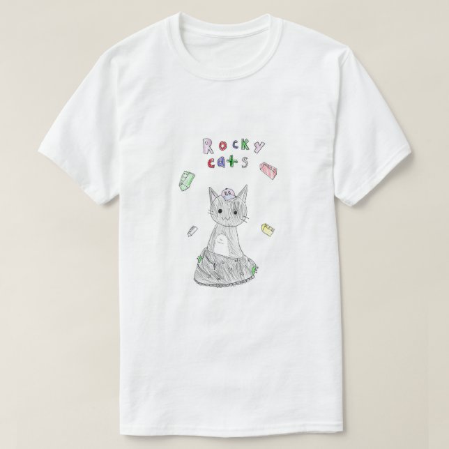 T-shirt Chats Rocky (Design devant)
