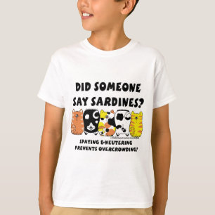 T-shirt Chats Sardine